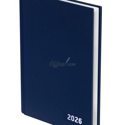 Ежедневник датированный 2026г., А5, 168л., бумвинил, BG, синий