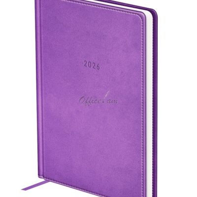 Ежедневник датированный 2026г., А5, 176л., твердый переплет, кожзам, BG 