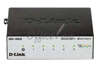 Switch D-LINK DGS-1005 , 5-port UTP 10/100/1000Mbps