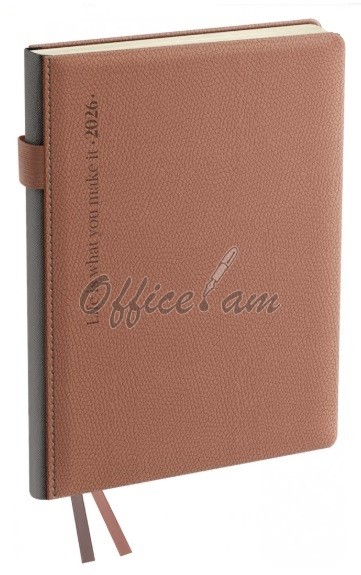 Ежедневник датированный 2026г. А5, 176л., кожзам, BG 