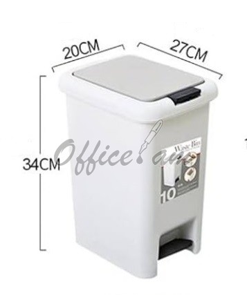 Աղբաման 10լ, պլաստիկ, ոտքի սեղմակով