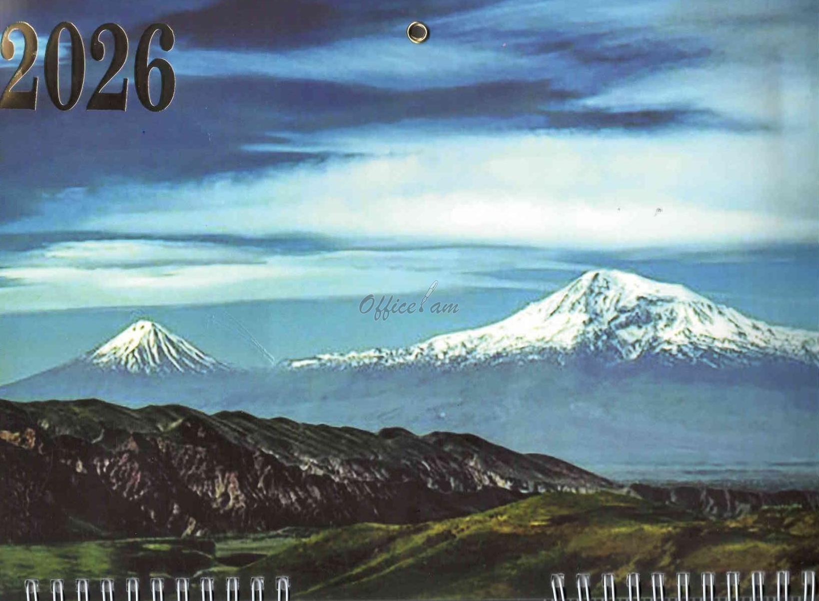 Օրացույց պատի 2026 թ., հայերեն/ռուսերեն/անգլերեն