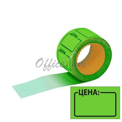 Этикет-лента  35*25 мм, зеленая