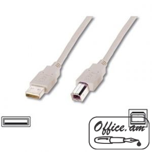 ACC USB 2.0 bulk cable A type male B type male 1,8m