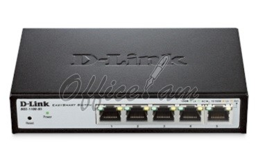 D-LINK DGS-1100-05, 5 10/100/1000BASE-T ports compact EasySmart switch