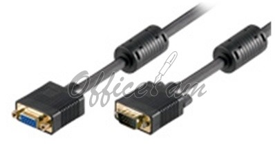 XGA Monitor extention cable with ferrite Core 10m,15pin