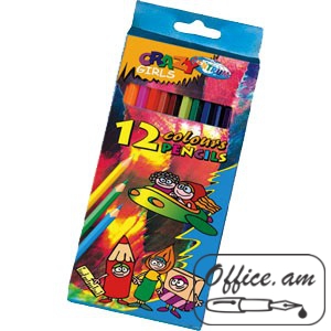 Գունավոր մատիտներ, 12 գույն