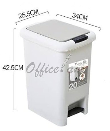 Աղբաման 20լ, պլաստիկ, ոտքի սեղմակով